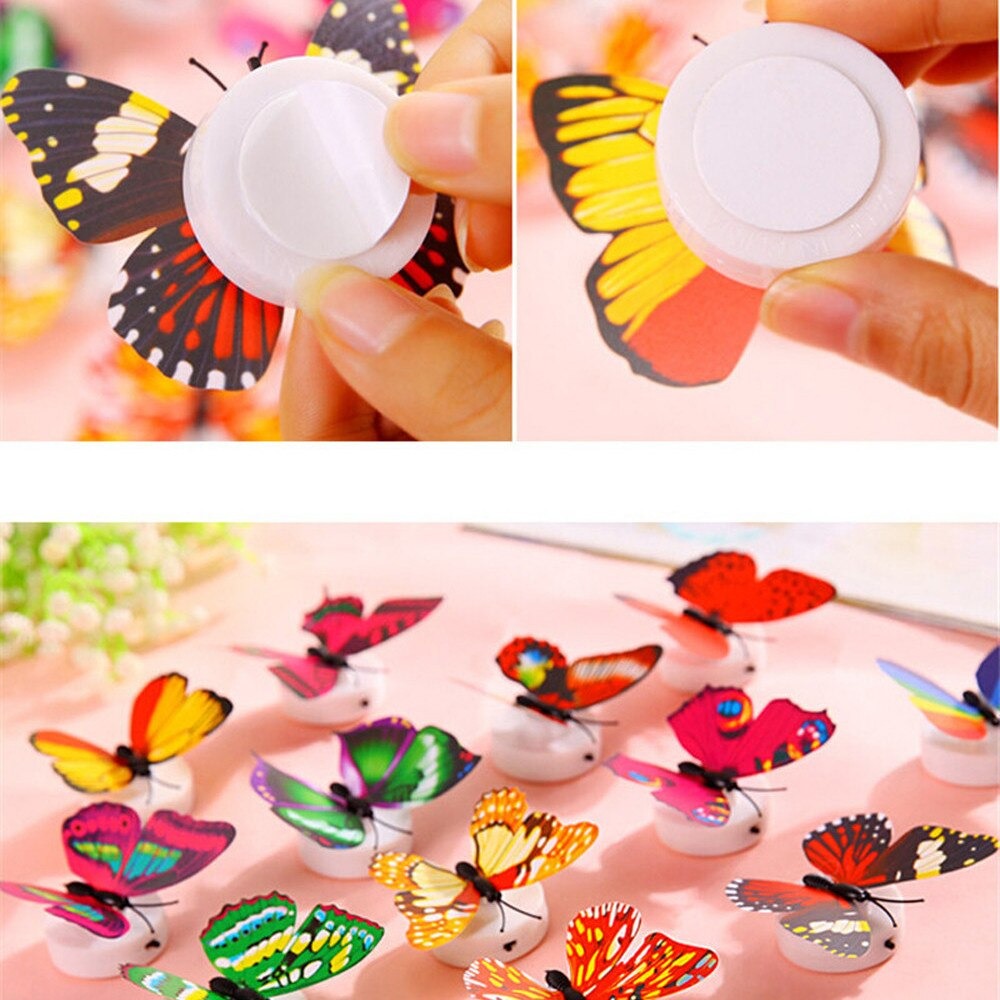 LED 3D Butterfly Wall Night Lights (10 PCS) - Urban indies
