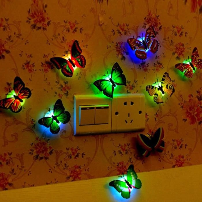 LED 3D Butterfly Wall Night Lights (10 PCS) - Urban indies