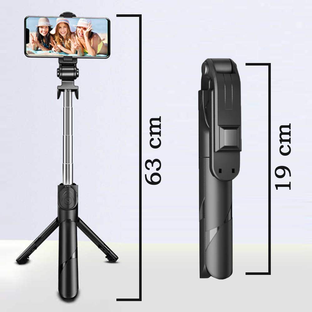 RealTech™ 3-in-1 Bluetooth Selfie Stick Tripod with Wireless Remote - Crazzy Club