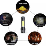 Rechargeable Metal Torchlight (One-Year Warranty)