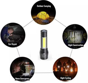 Rechargeable Metal Torchlight (One-Year Warranty)