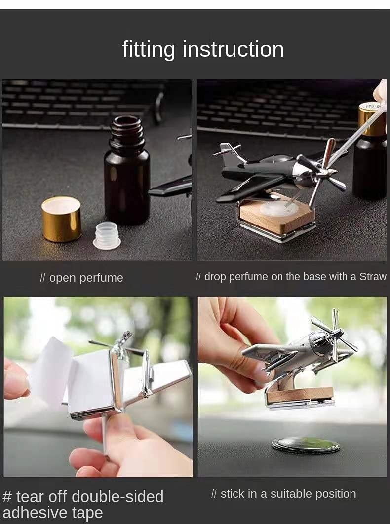 Solar Aircraft Perfume Air Freshener for Car