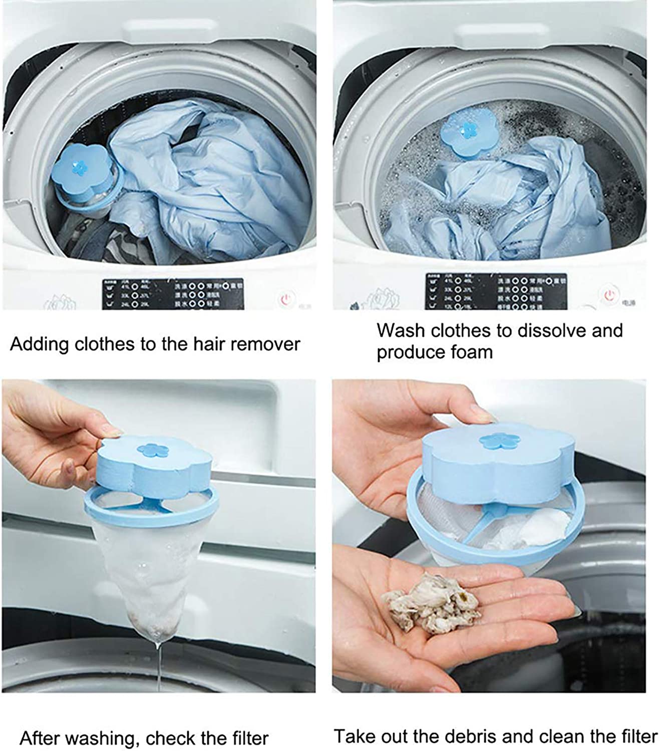 2 Pieces Reusable Washing Machine Lint Catcher - Urban indies