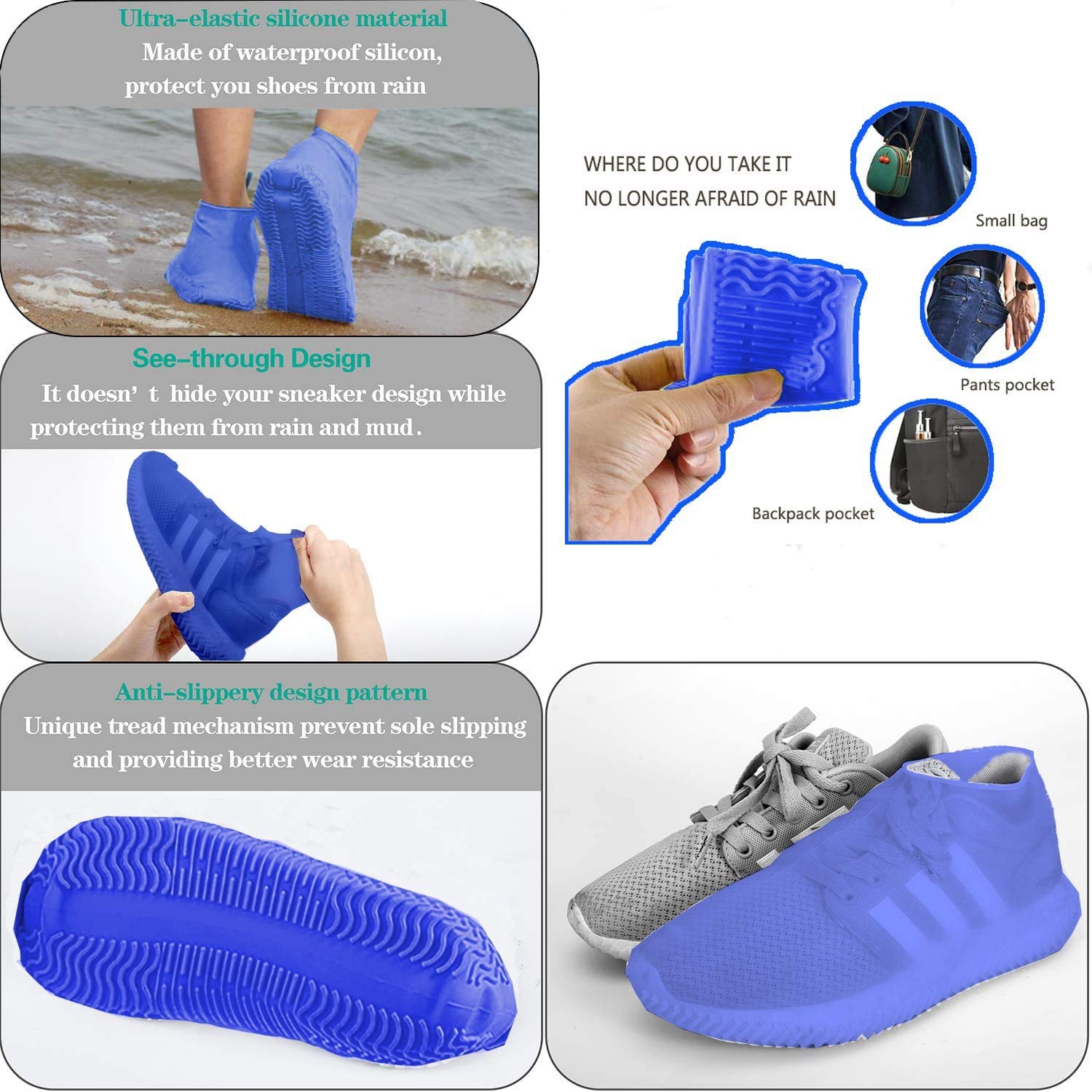 Reusable Silicone Shoe Cover (Random Colour) - Urban indies